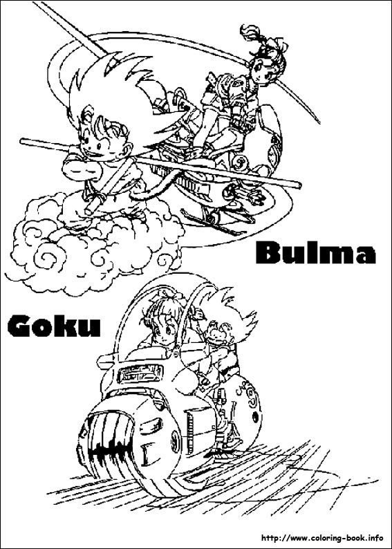 Dragon Ball Z coloring picture